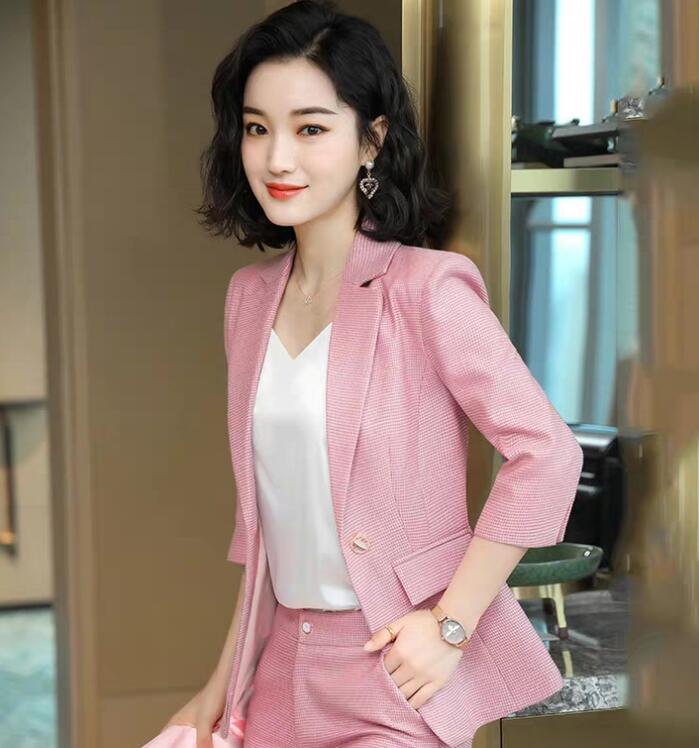 女春秋套職業裝 